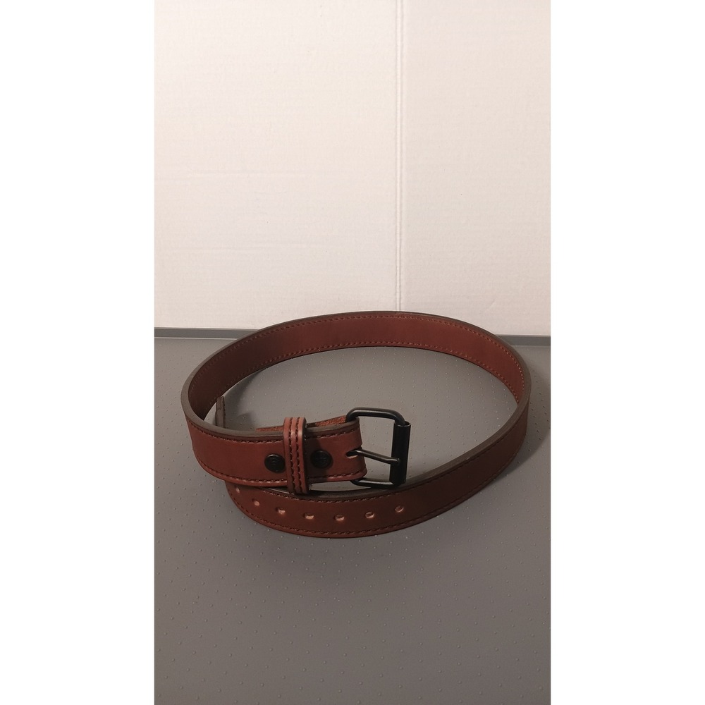 Bigfoot Gun Belts Leather Belt Mens 38 Brown Excellent Steel Core Heavy Duty